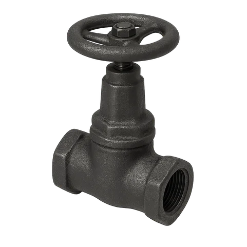 Клапан чугунный запорный муфтовый 15кч18п Ду 40 Ру 16